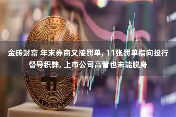 金砖财富 年末券商又接罚单, 11张罚单指向投行督导积弊, 上市公司高管也未能脱身