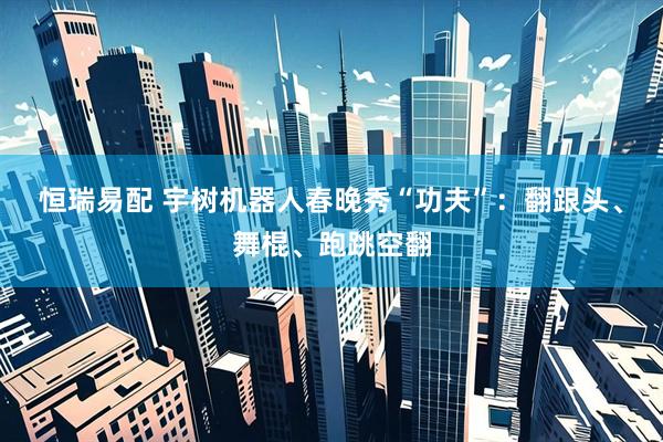 恒瑞易配 宇树机器人春晚秀“功夫”：翻跟头、舞棍、跑跳空翻