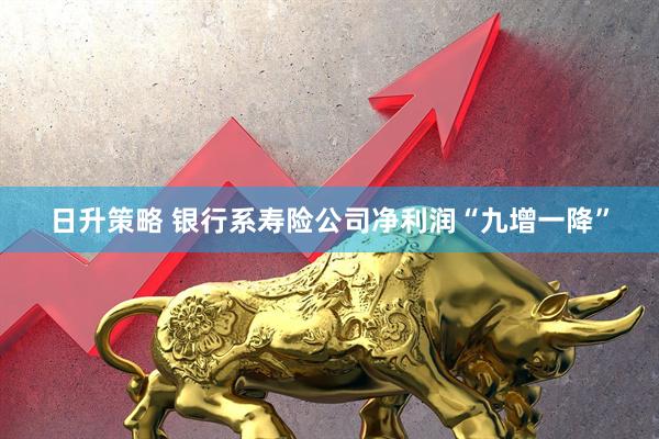 日升策略 银行系寿险公司净利润“九增一降”